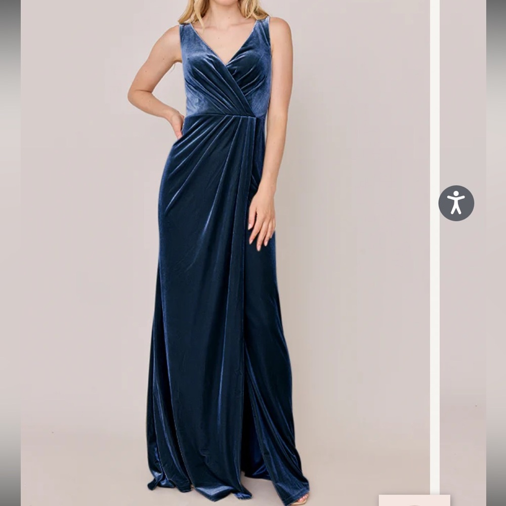 Revelry royal blue Velvet blair Dress